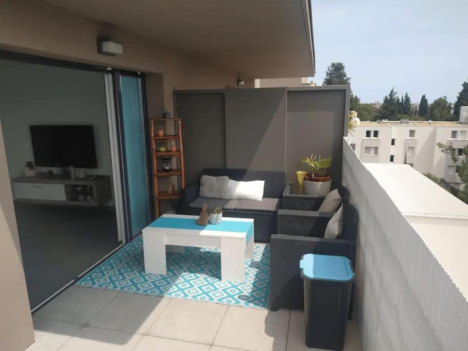 Magnifique Rooftop Duplex Climatise Familial, Aux Arceaux Montpellier Eksteriør bilde